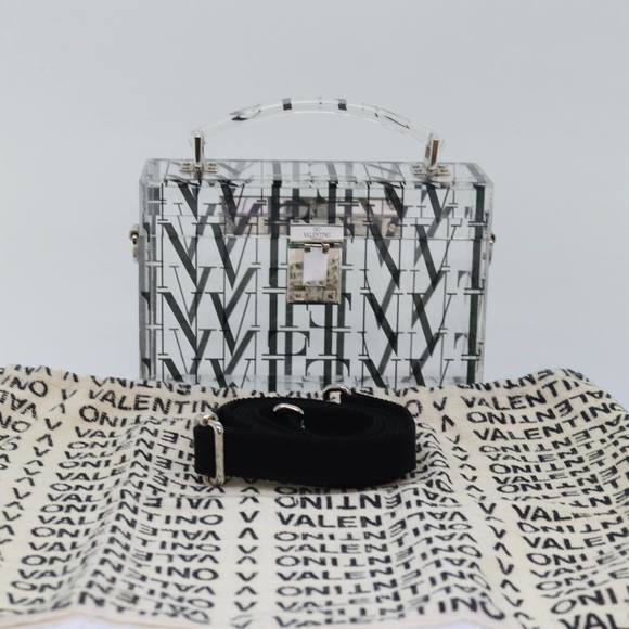 VALENTINO Hand Bag Plastic 2way Clear Auth 78373A - Picture 12 of 16